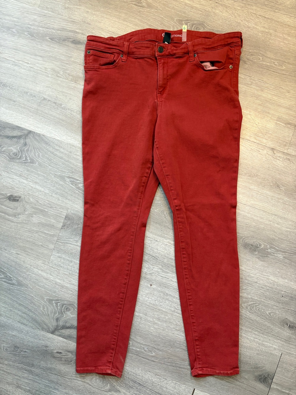 GAP Women's Red Stretch Jeans